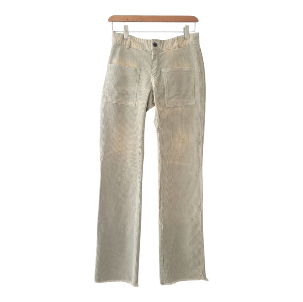 Vintage DDC Lab Front Low/ High back Rise Beige Corduroy Jeans Woman’s Size 28